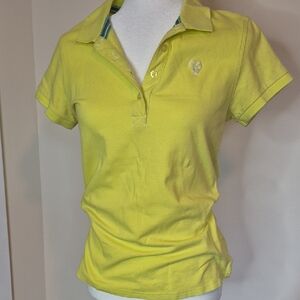 Vintage TNA Women's Yellow Polo Shirt